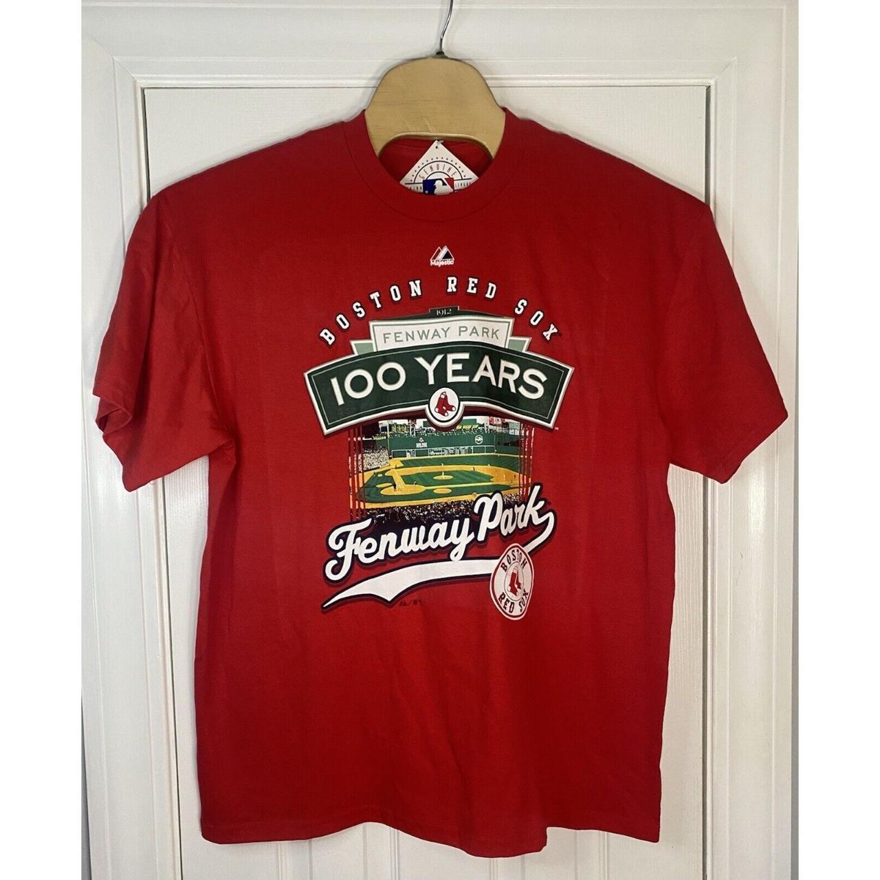 Majestic Boston Red Sox Fenway Park 100 Years Red T-Shirt