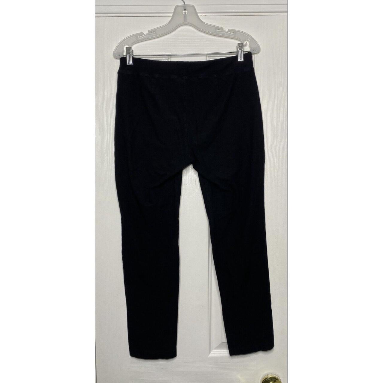 Eileen Fisher Black Cropped Stretch Pants Size - Depop