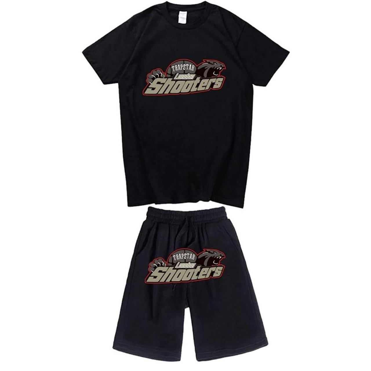 trapstar shooters tshirt and shorts combo Depop