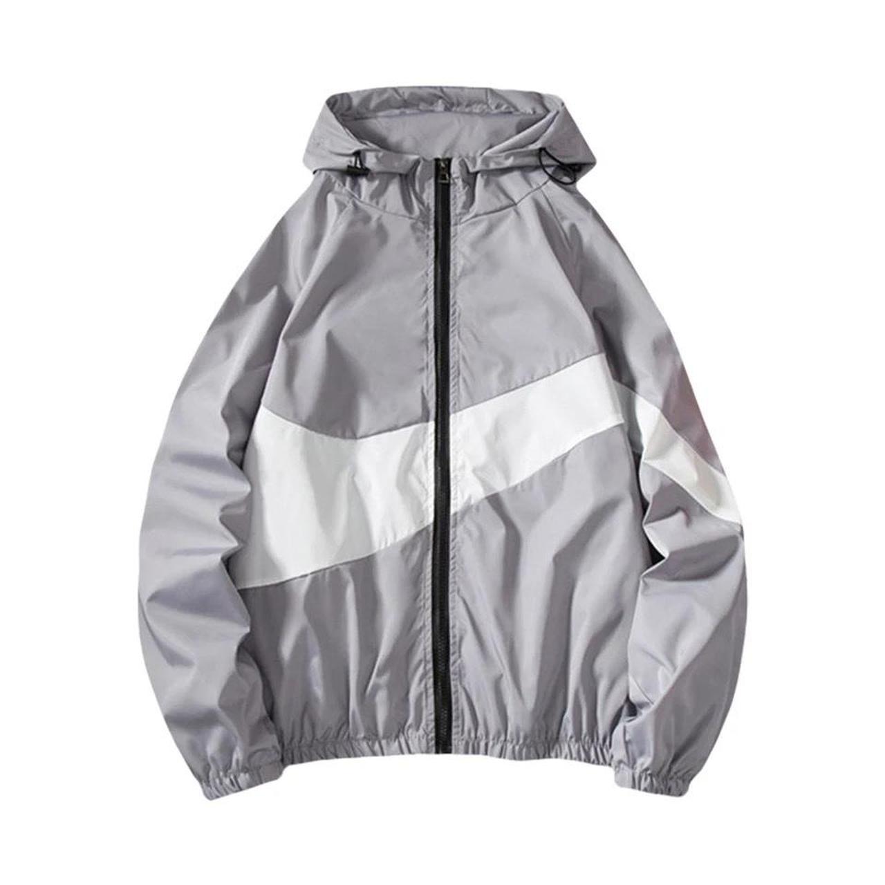 Nike Swoosh jacket long sleeve windbreaker -... - Depop