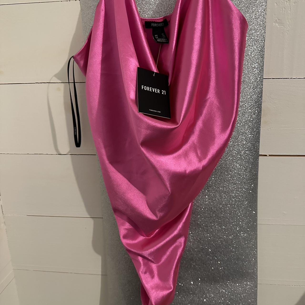 Forever 21 Women's Pink Bodysuit Depop