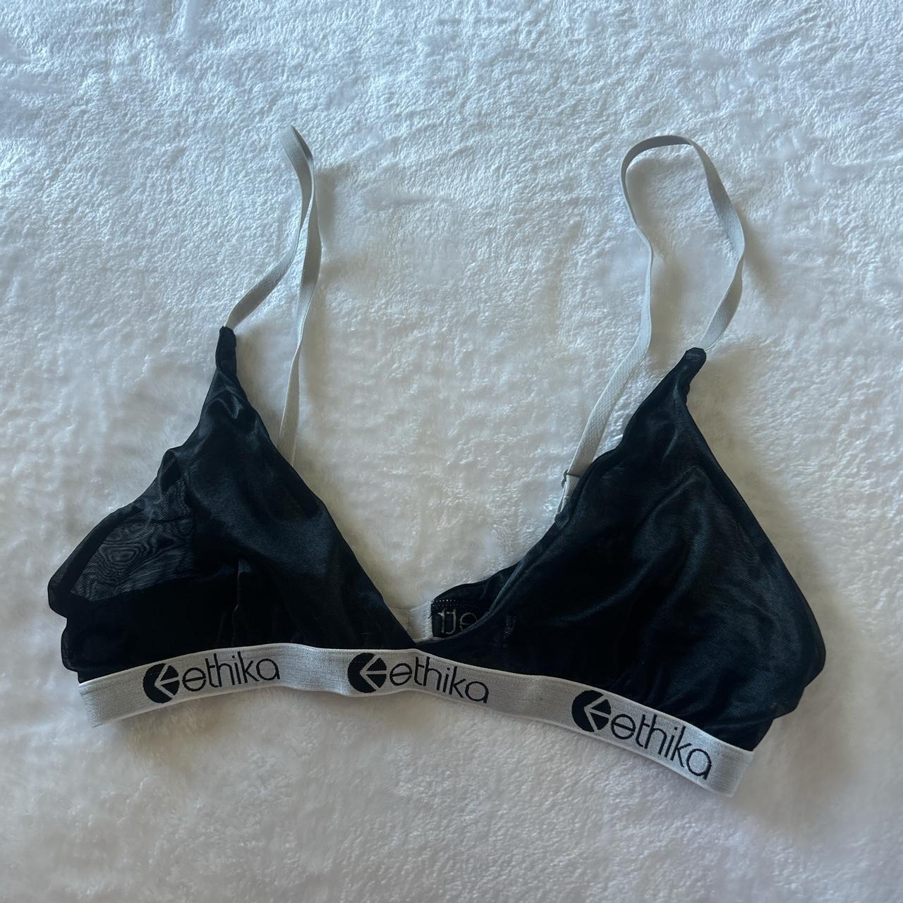 Ethika Black Bra 🎀 ~~~~~~~~~~~~~~~~~~ ၄၃... - Depop