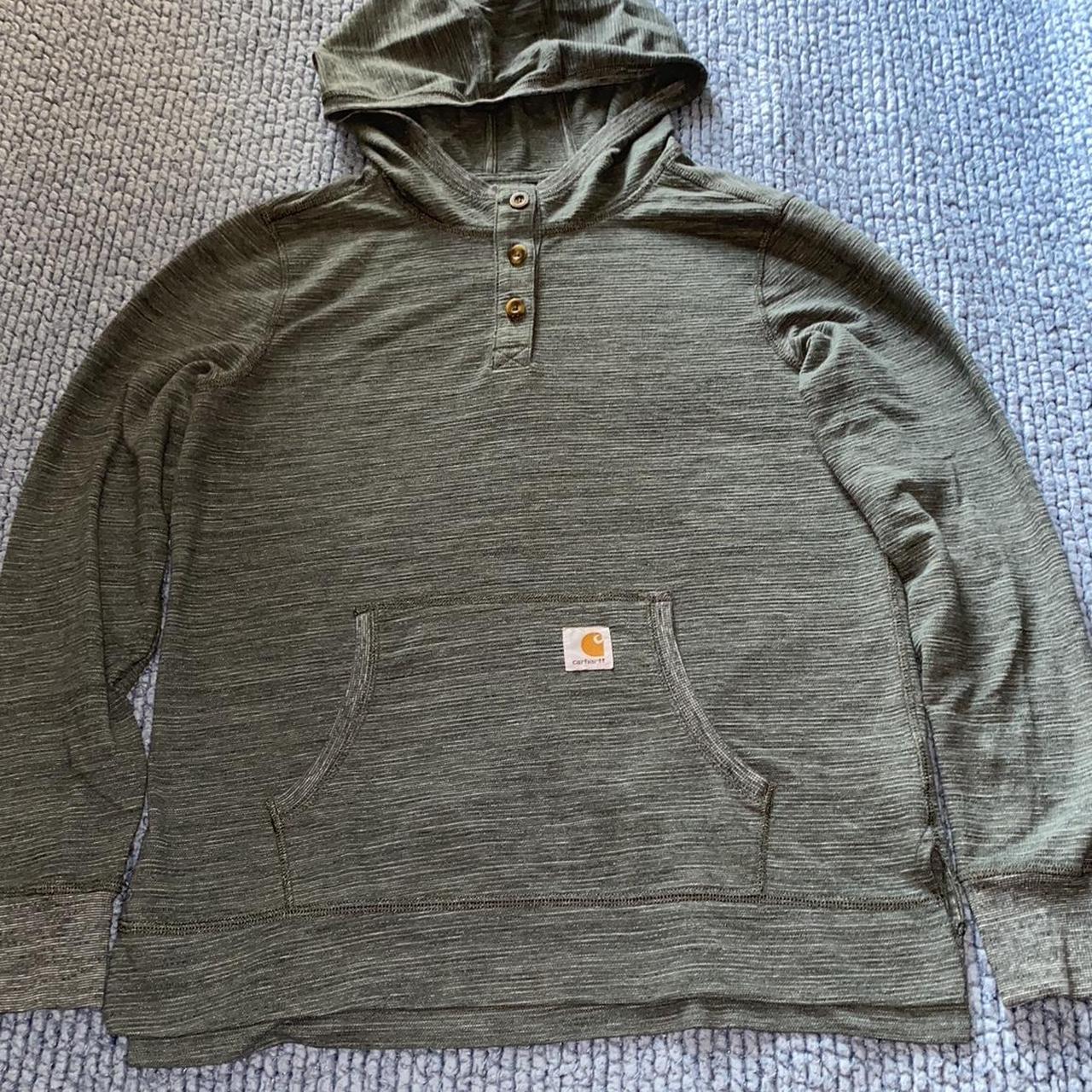 Woman's Grey Carhartt selling Hoodie Size Large