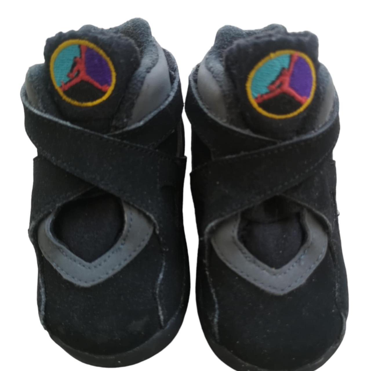 Nike Jordan Toddlers Jordan 8 Retro Black Tr Rd Flnt. Depop