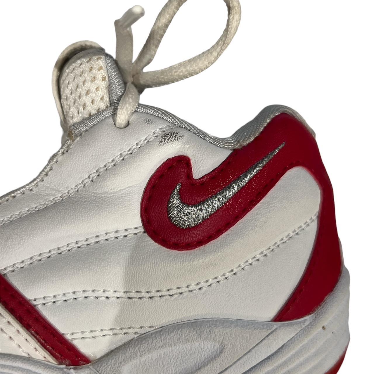 Vintage Y2K 2001 Nike Kids White & Red Sneakers US | Depop