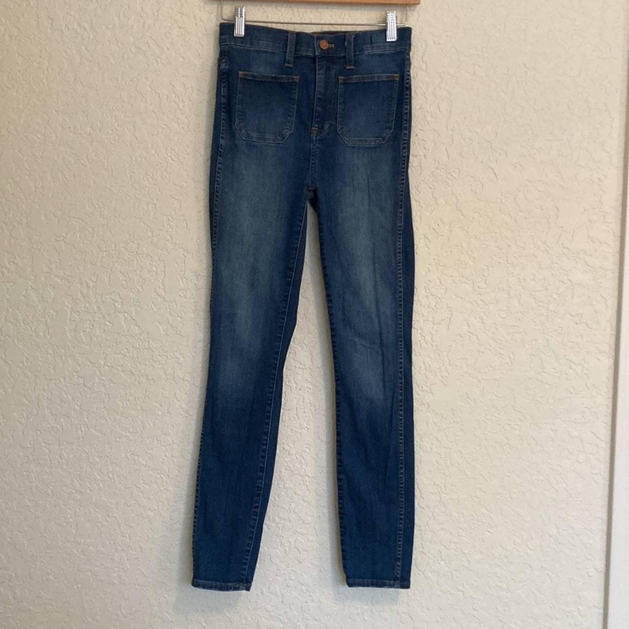 madewell high waisted sailor jeans Size 25 In... - Depop