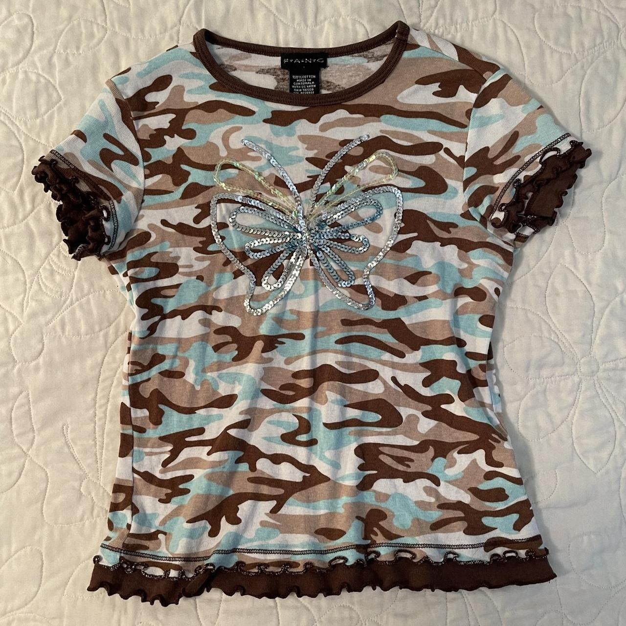 camo monkey shirt girl