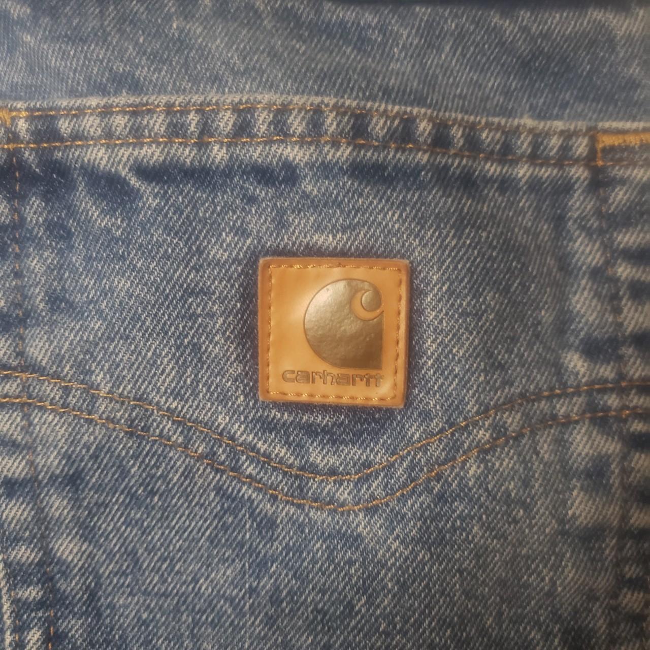 Carhartt B17 DST Jeans Size 36x30. Faded but great... - Depop