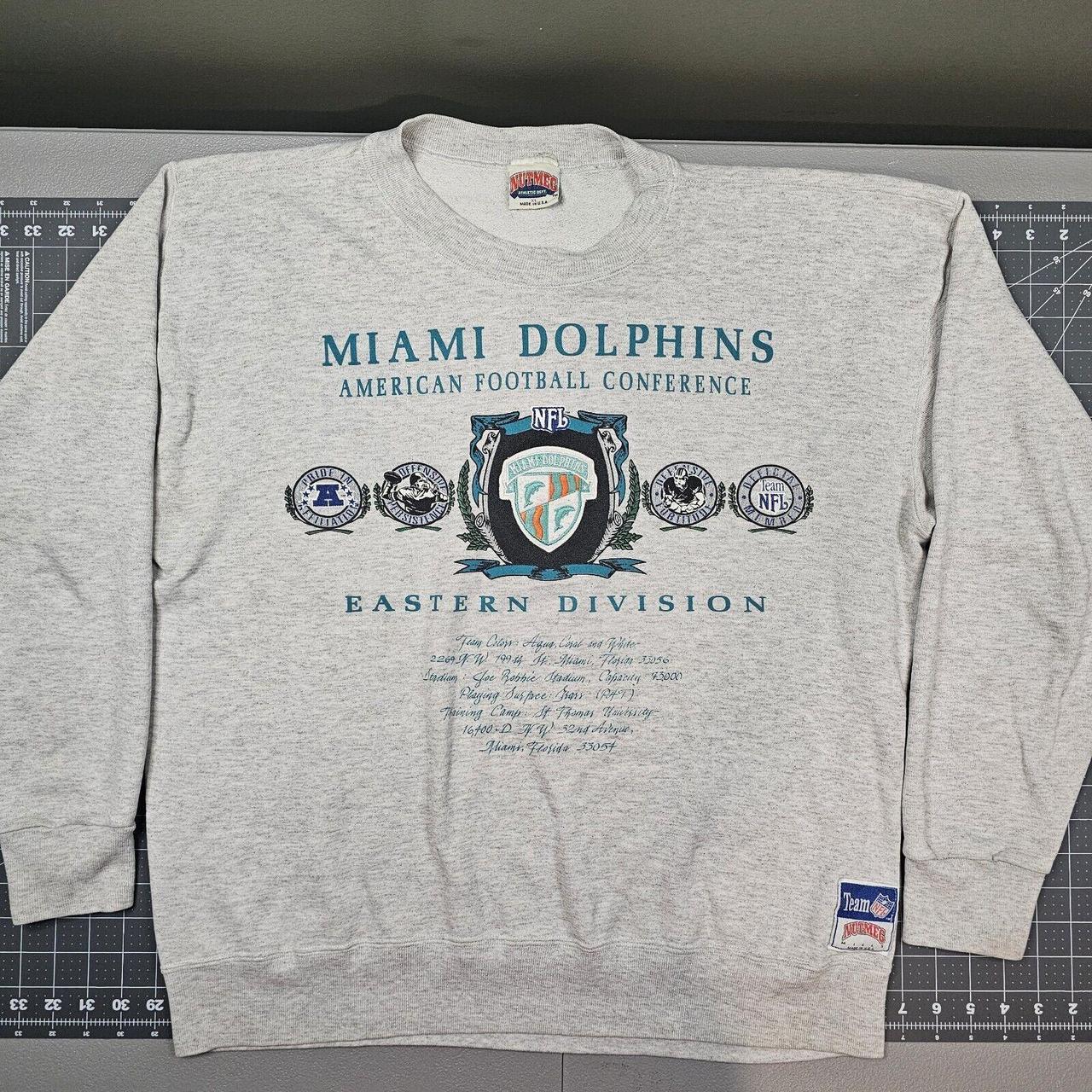 Vintage Miami Dolphins Nutmeg Mills Sweatshirt hotsell Size M