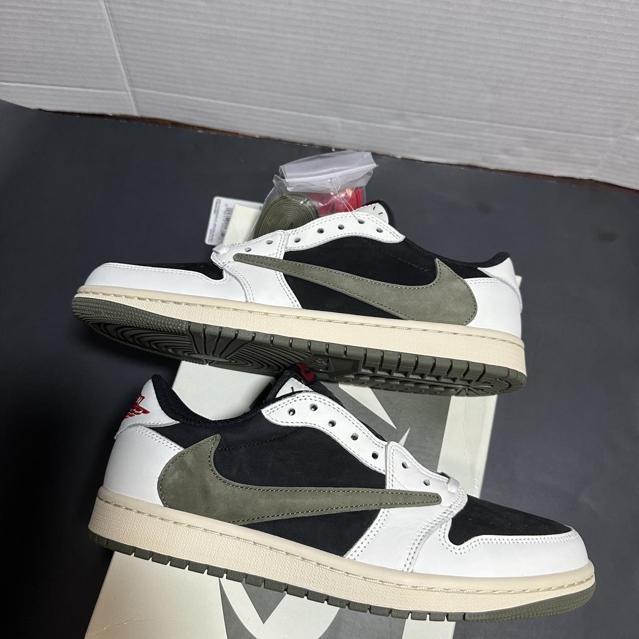 Travis scott air jordan 1 Olive green Size 9.5 M... - Depop