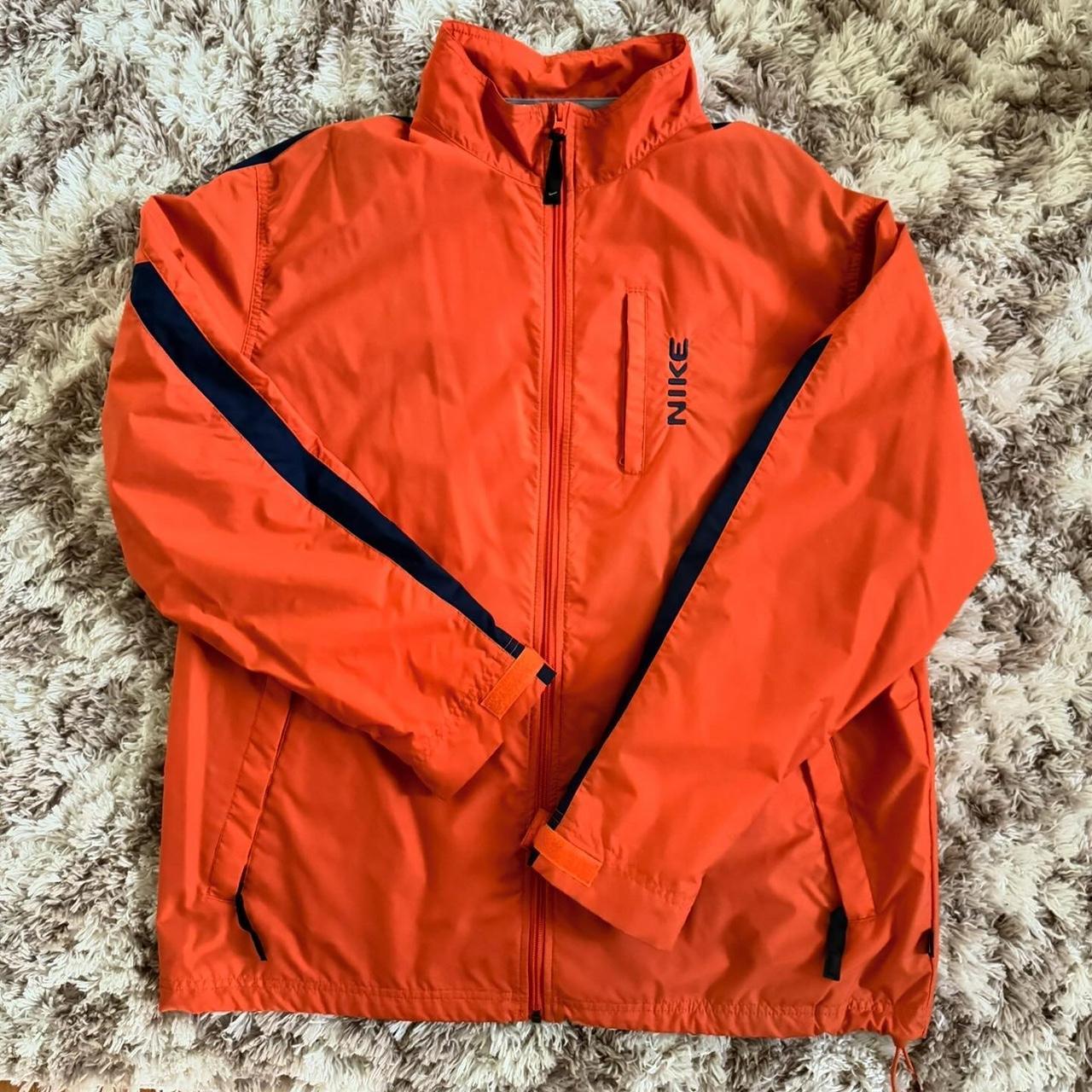 Orange nike windbreaker mens best sale