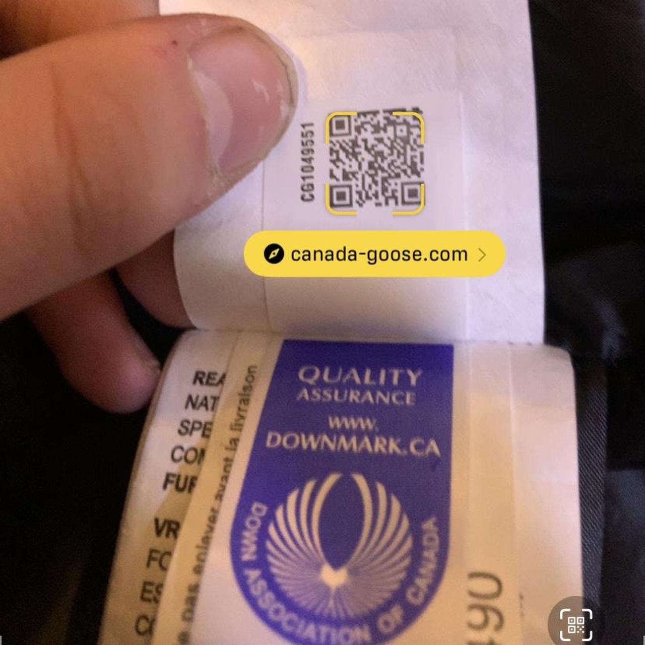 Canada goose qr code zara best sale