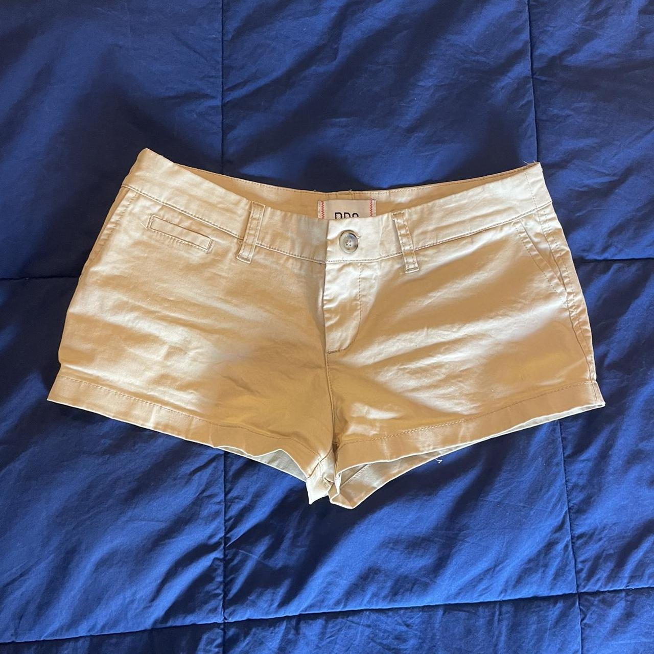 Lowrise khaki shorts. Urban outfitters. No signs of... - Depop