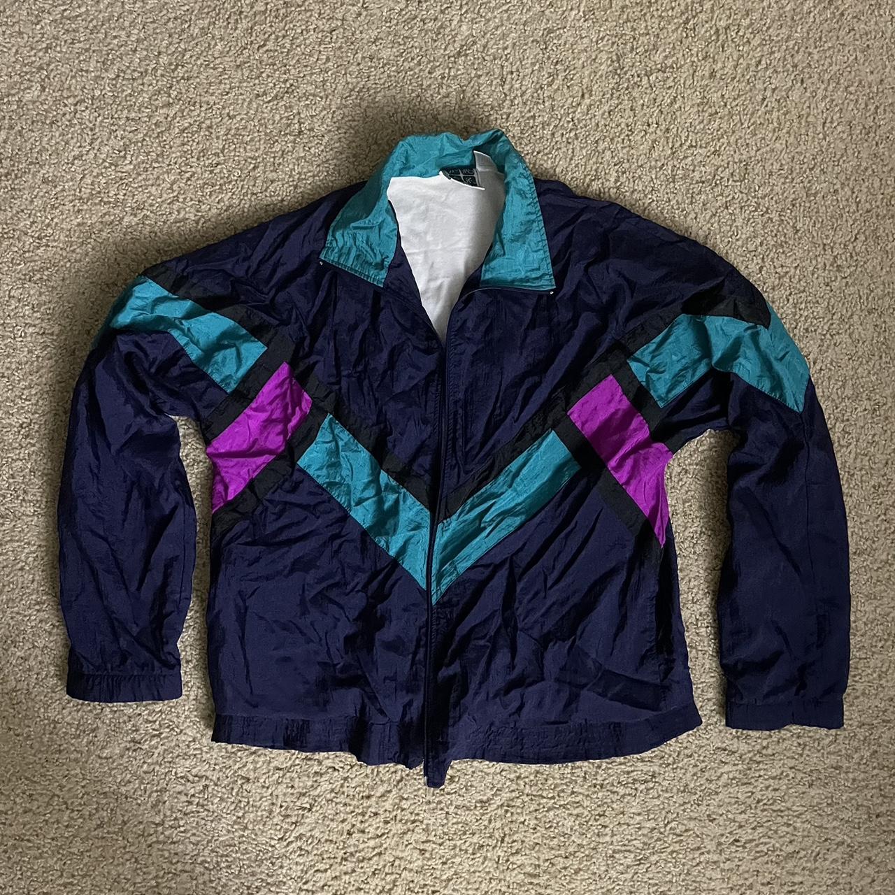 Men's Blue and Pink Jacket | Depop