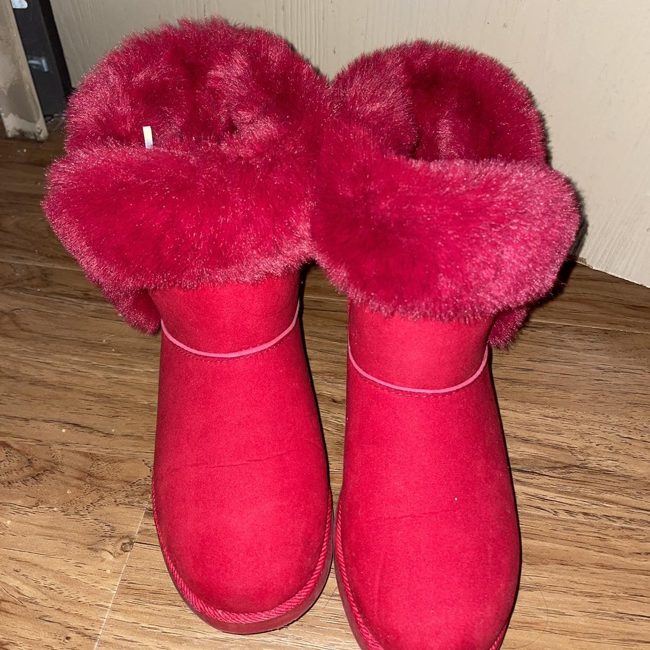 Red boots size store 7