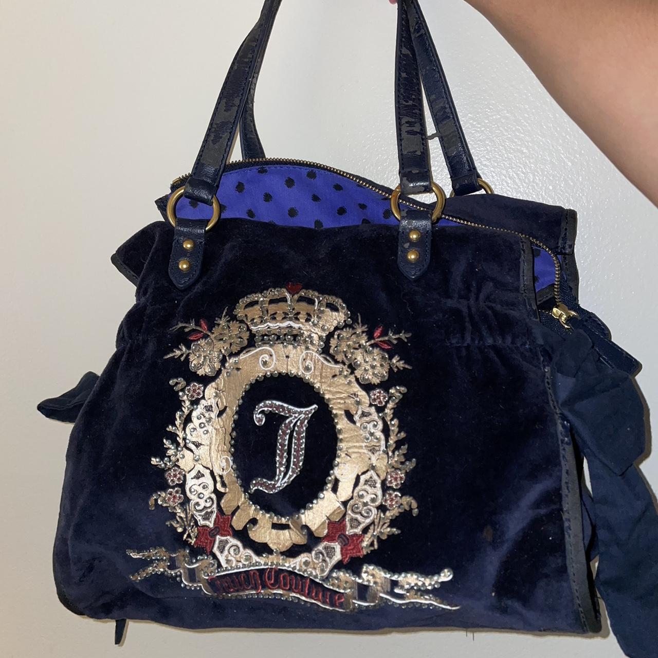 Vintage navy blue juicy couture bag Definitely some... - Depop