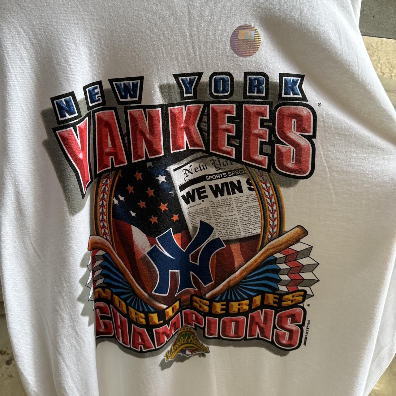 Vintage 1996 New York Yankees Shirt Men Large - Depop