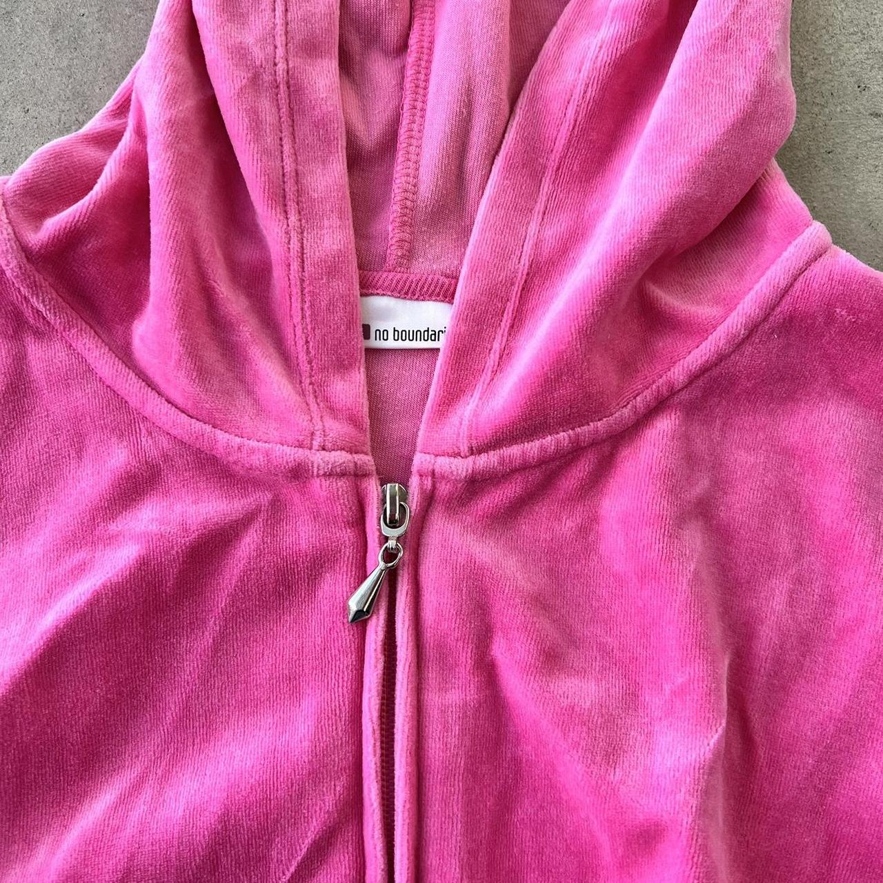 y2k 2000s pink velour jumpsuit set 🎀🎀💋 size m ... - Depop