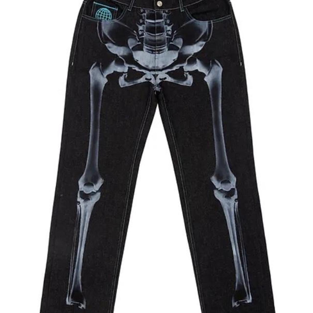 Minus Two skeleton Jeans - Depop