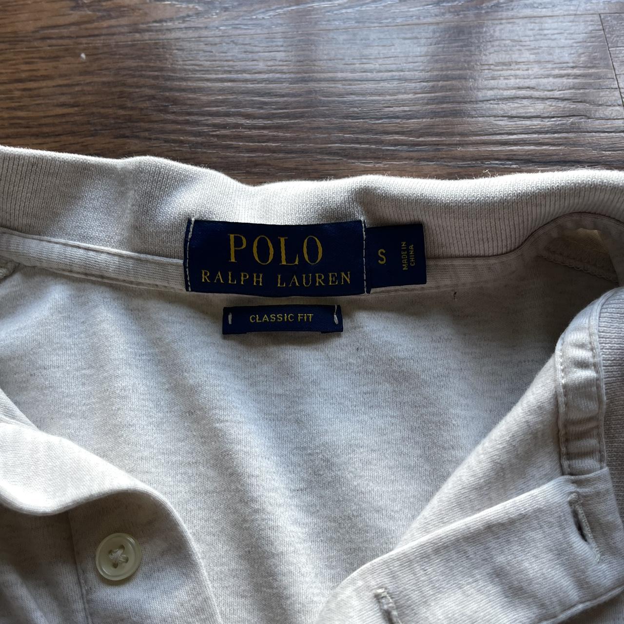 White polo Ralph Lauren size small. The little polo... - Depop
