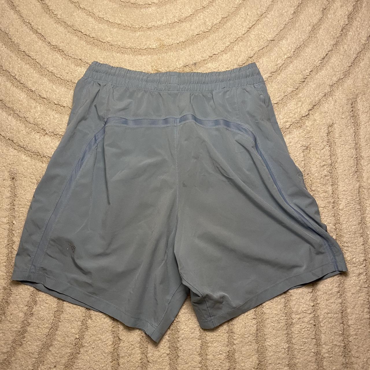 Light blue pace breaker short from Lululemon. Worn... - Depop