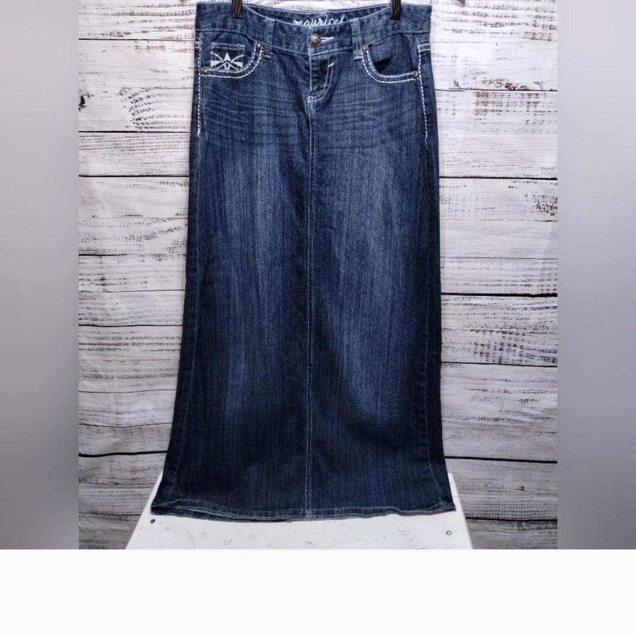 Long denim skirts maurices best sale