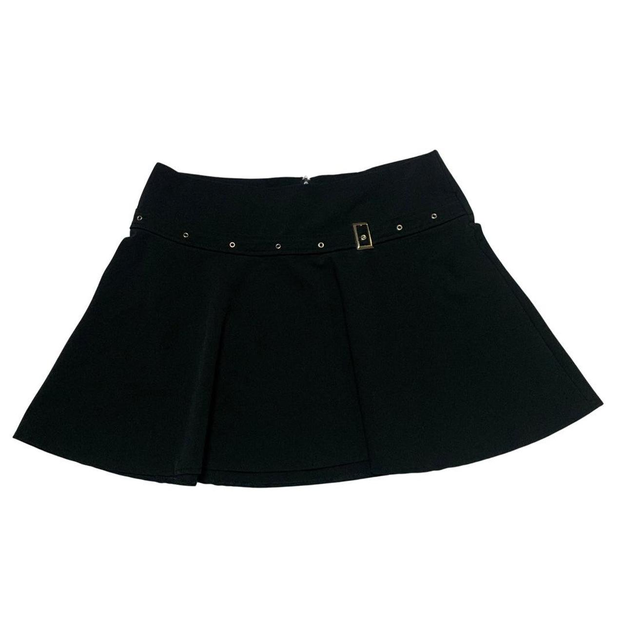 Black flare outlet skirt 90s