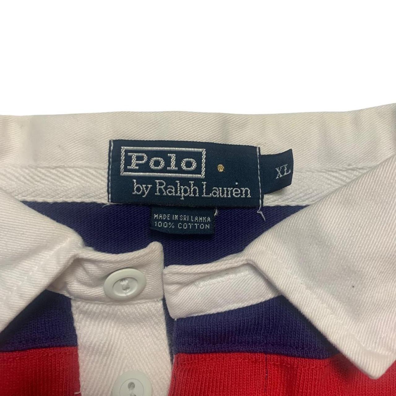 🐎 Vintage 90's Striped Polo Shirt by Polo Ralph - Depop