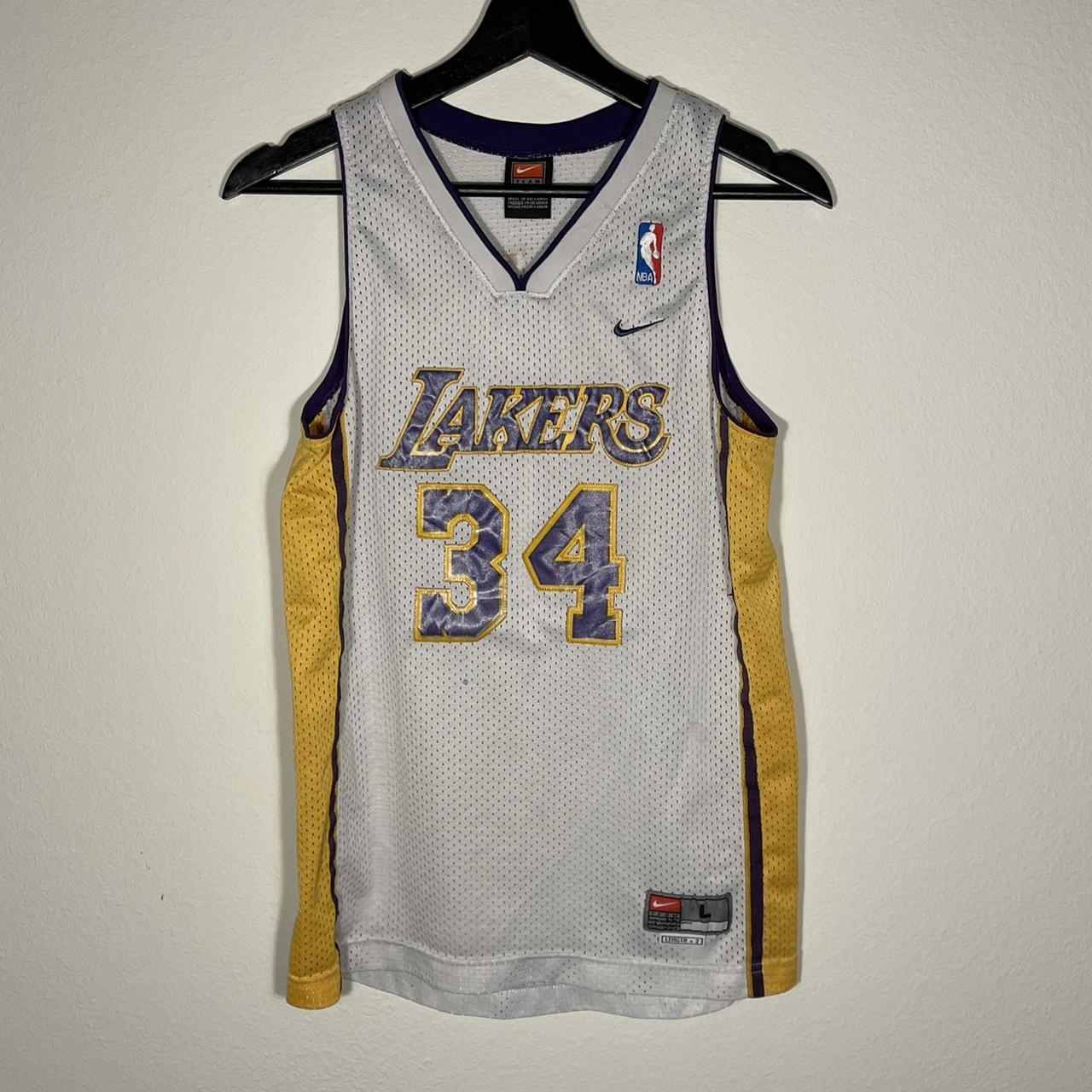 Vintage Shaq Lakers Jersey Size Youth Large... - Depop