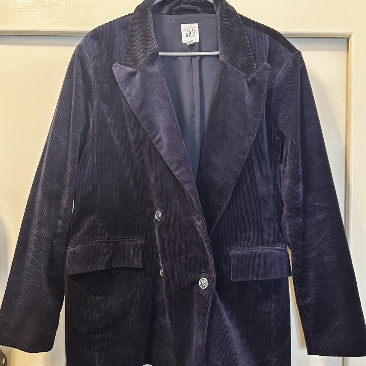 Blue corduroy blazer, Gap women’s size 20. No tags,... Depop