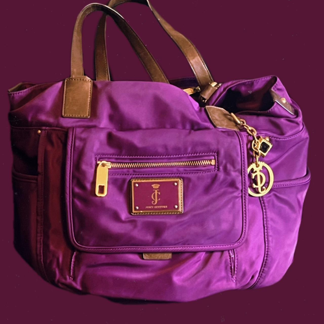 Pink Boutique — Juicy Couture Grey/Pink HeartCharm Daydreamer Tote Handbag