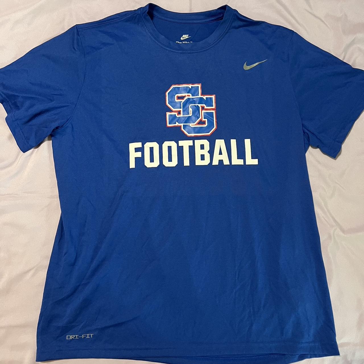 royal blue nike compression shirt