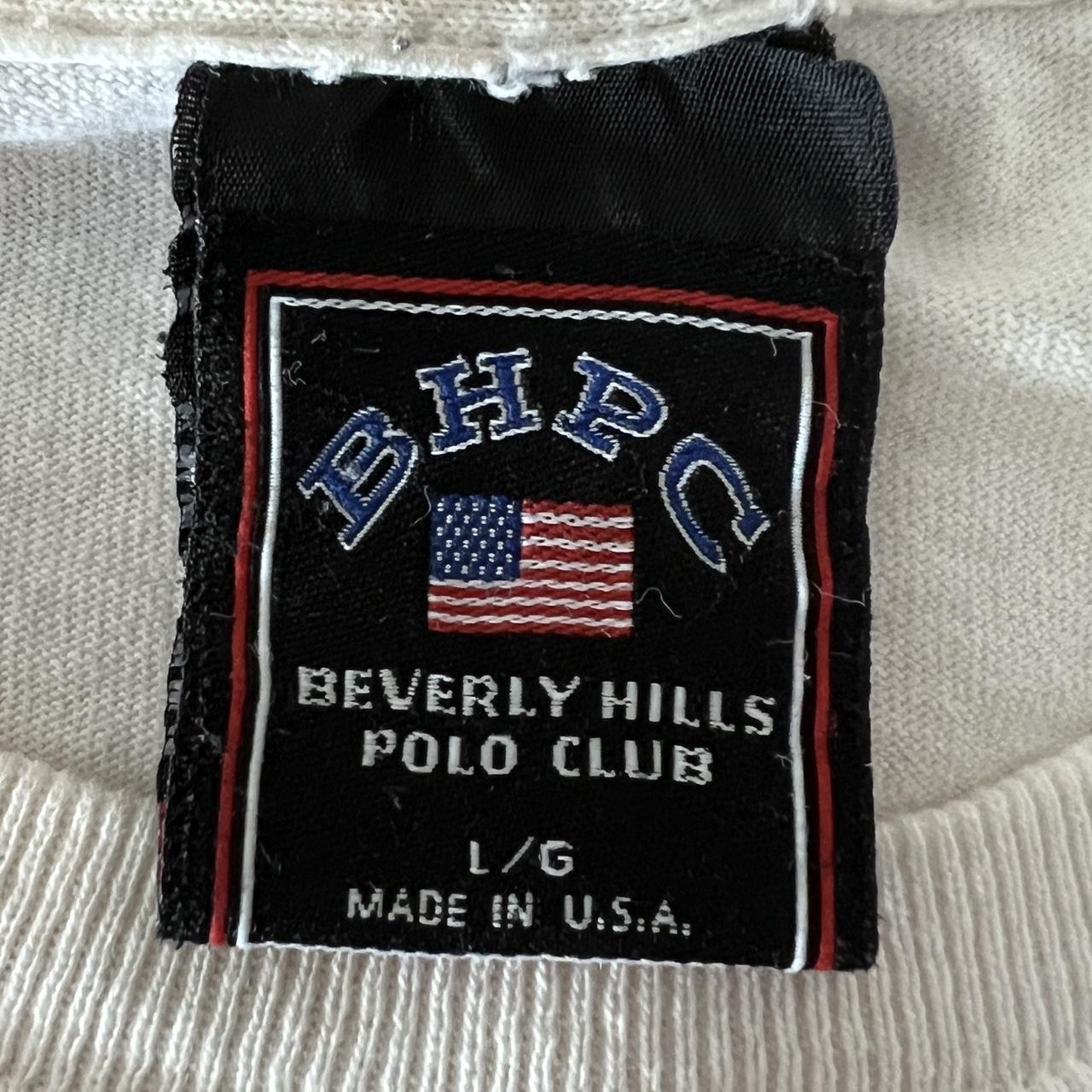 Beverly Hills Polo Club Men's White and Blue T-shirt (3)