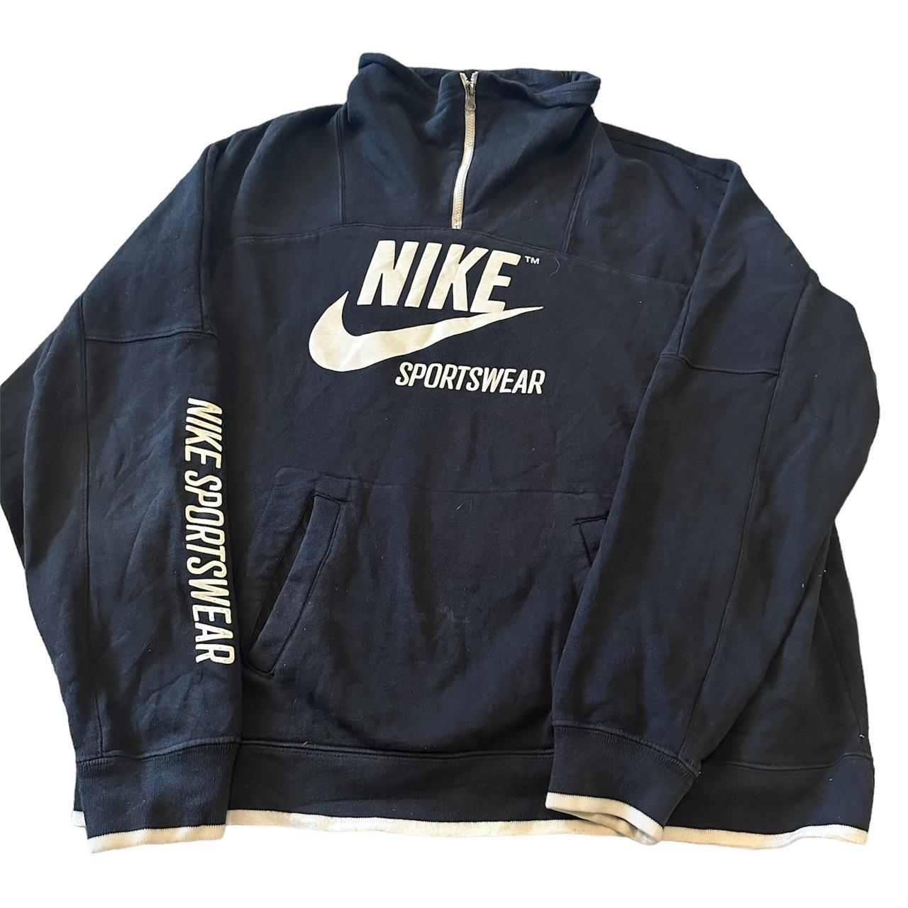 Nike Women's Navy Hoodie | Depop