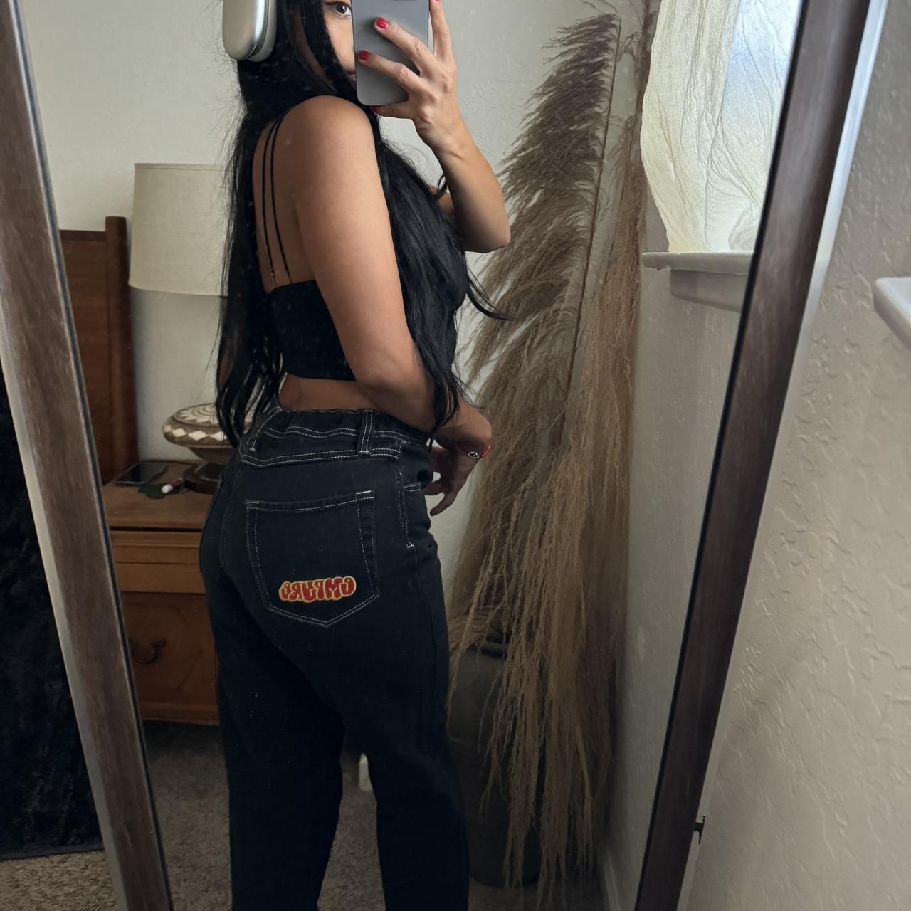 Empyre black wide leg jeans White