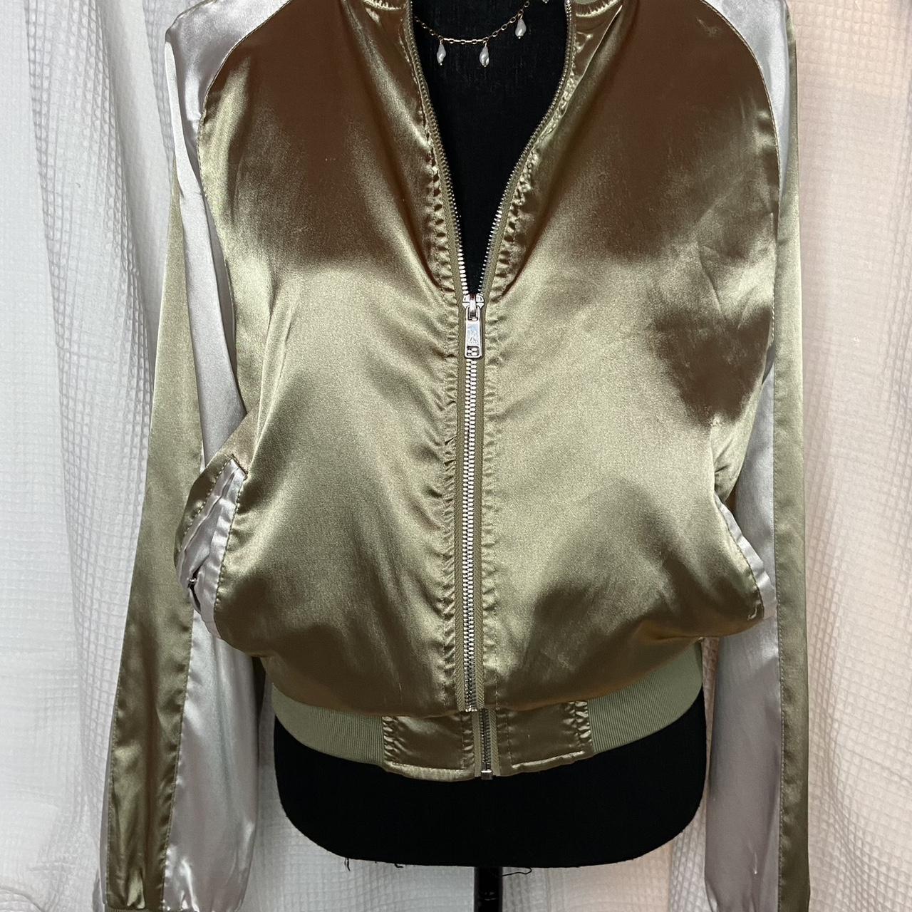 ZARA SILK BOMBER JACKET In perfect condition