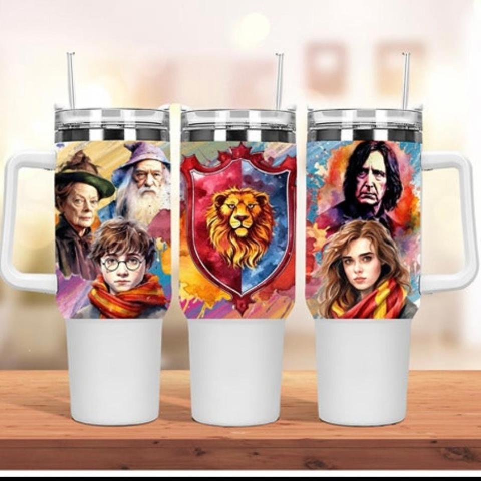 Harry Potter Stanley Cup Custom Name Harry Potter 40Oz Tumblers Hogwarts 40  Oz Stainless Steel Travel Cups The Marauders Map Gift - Laughinks