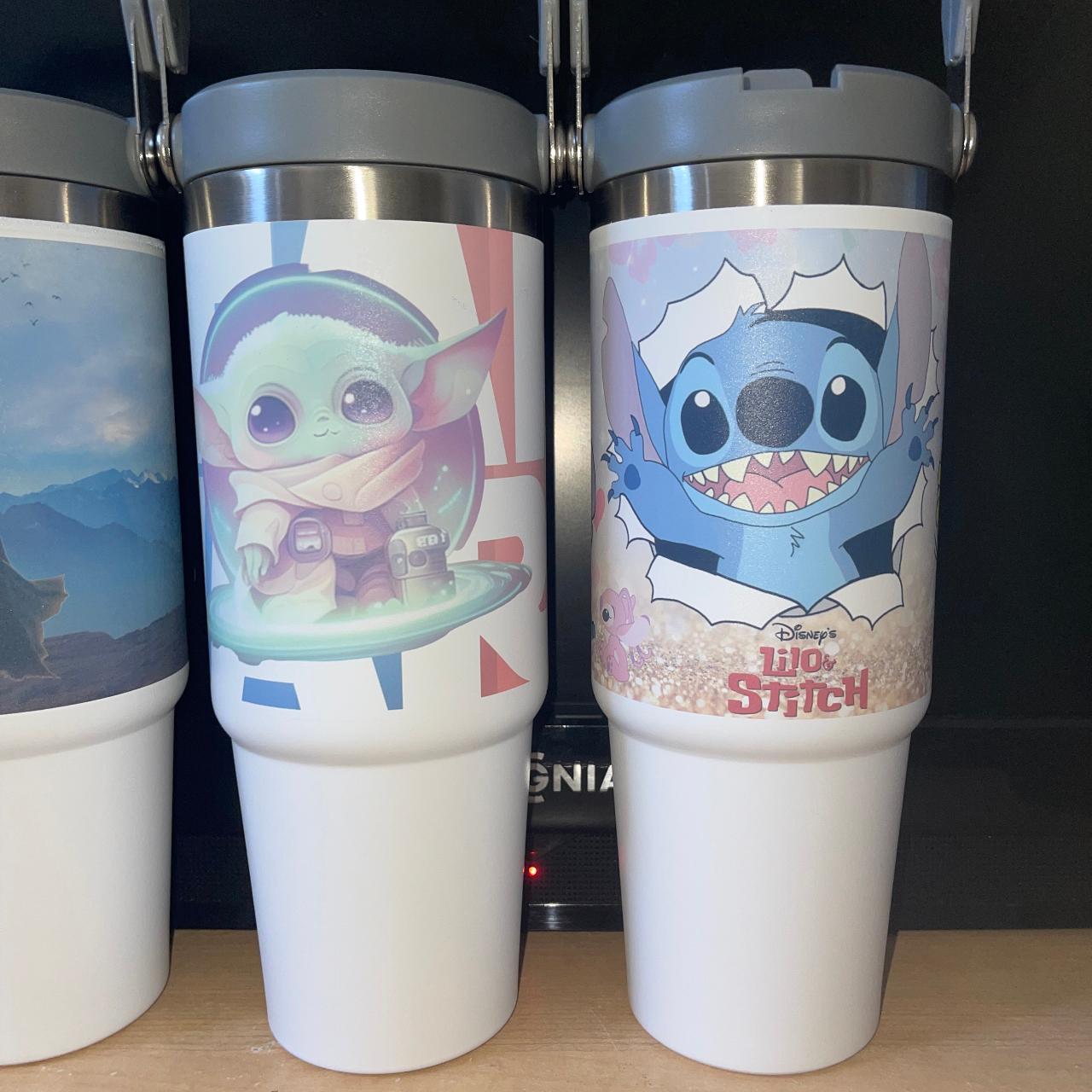 Disney Tumbler with Straw - Stitch Portraits