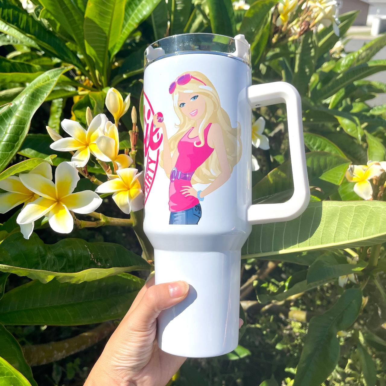 Barbie Girl LETS GO PARTY Movie Pink Tumbler 40 oz Stanley tumbler with  hand car on Mercari in 2023