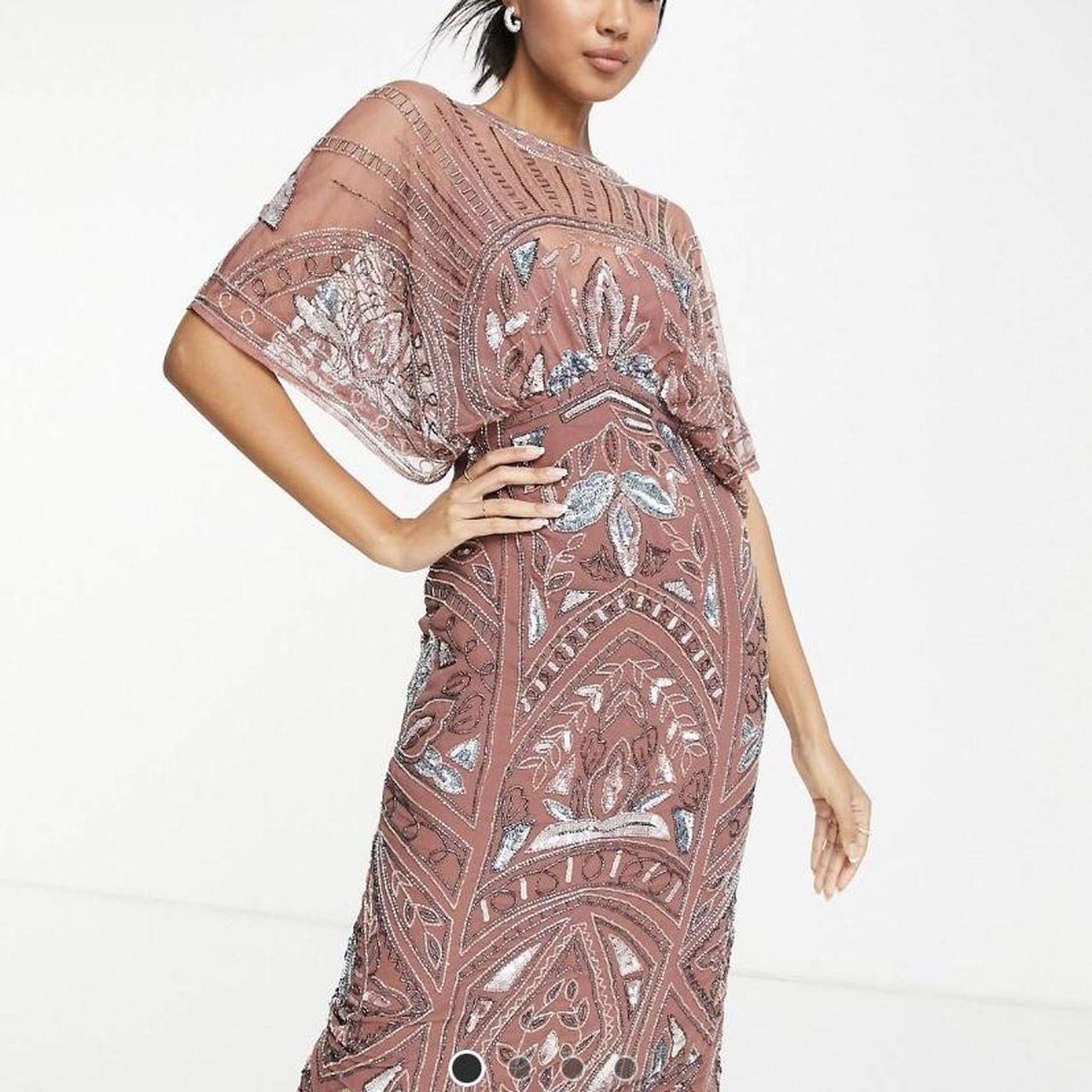 ASOS design batwing embellished sequin pencil Depop - Main Image