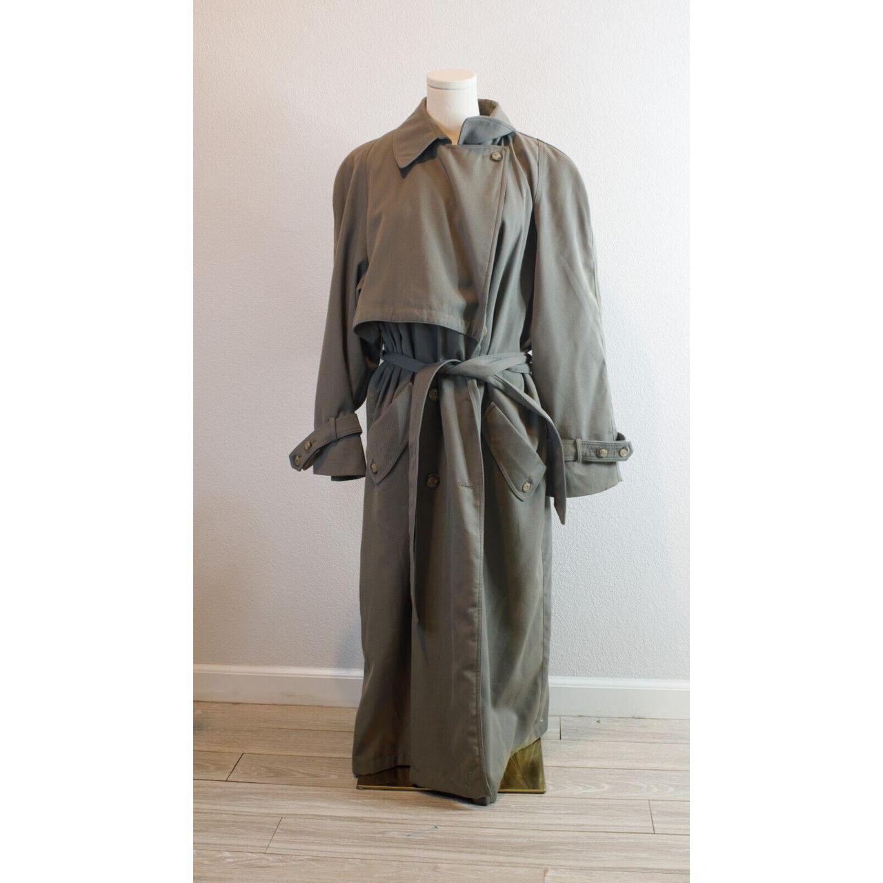 Fleet Street Woman's 14 Trench Coat - Mossey Green... - Depop