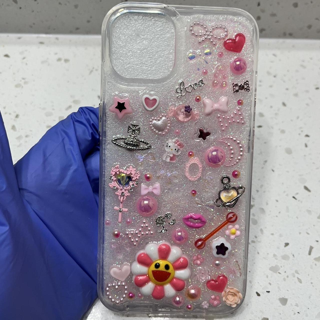 Pink Hello Kitty Junk Phone Case (fits iphone... - Depop