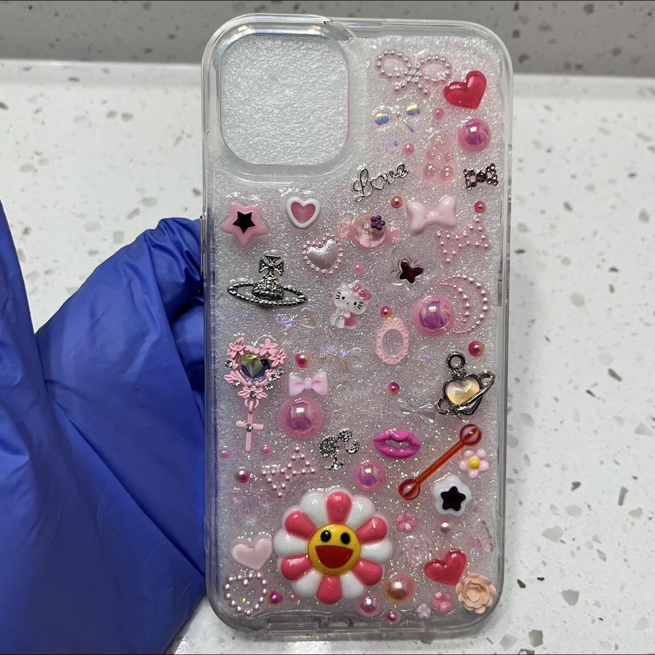 Pink Hello Kitty Junk Phone Case (fits iphone... - Depop