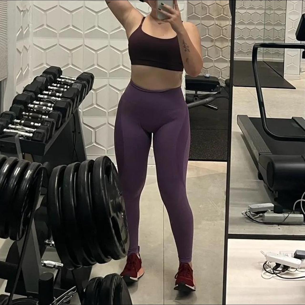 NVGTN Violet Leggings 💜 - Violet Contour Seamless... - Depop