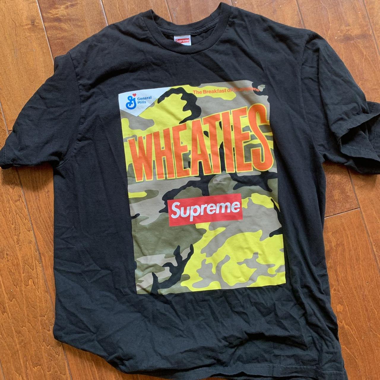 Tシャツ・カットソー Supreme Wheaties Tee SS 21 WEEK 6 BLACK WHITE Supreme シュプリーム 21SS Wheaties tee ウィーティーズTシャツ