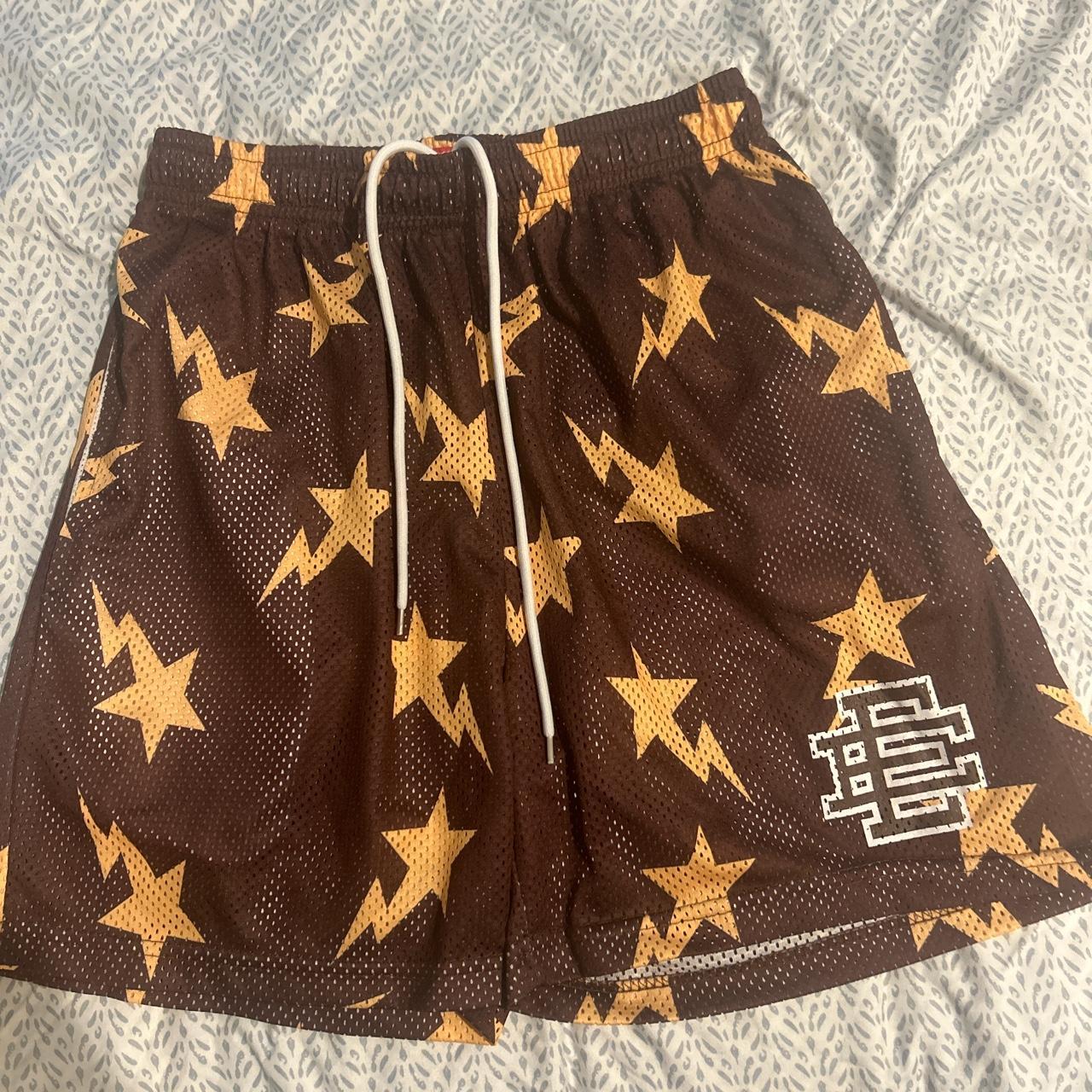 Brown Star Eric Emanuel Shorts - Depop