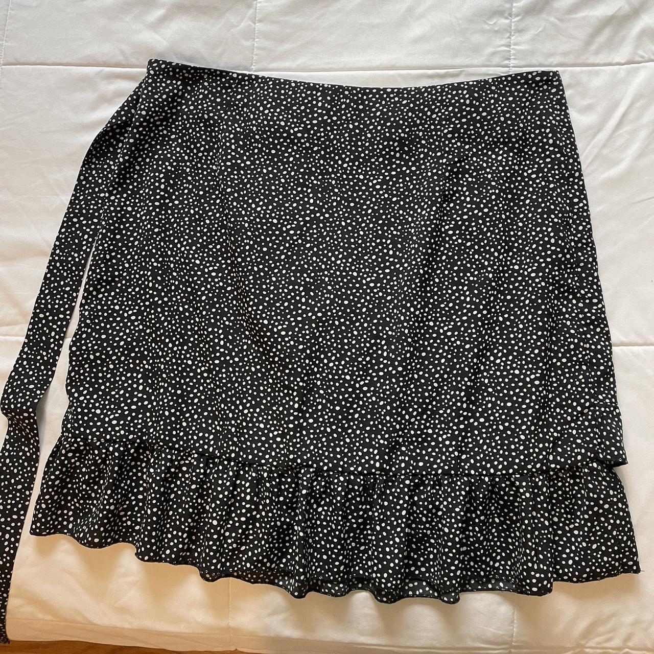 SHEIN Women's Black and White Skirt | Depop