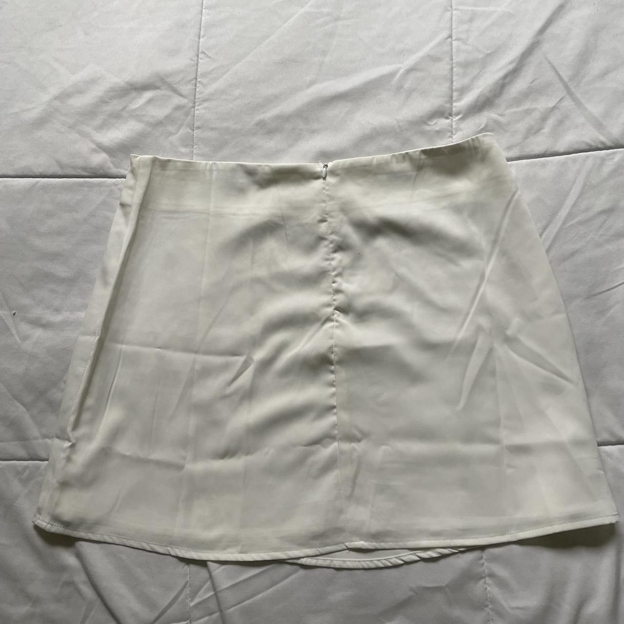 Dolls Kill Women's White Skirt Depop