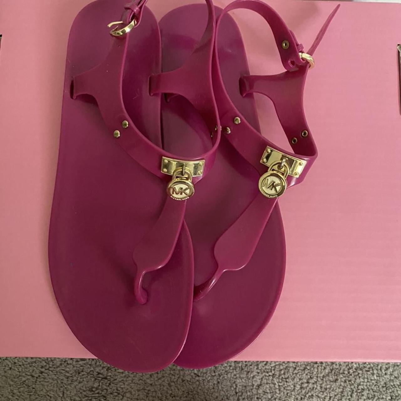 pink michael kors sandals