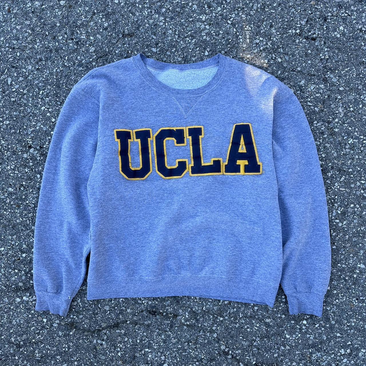 UCLA Sweatshirt - Size Medium - Cropped boxy fit -... - Depop